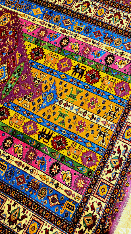 فرش دستبافت چله ابریشم