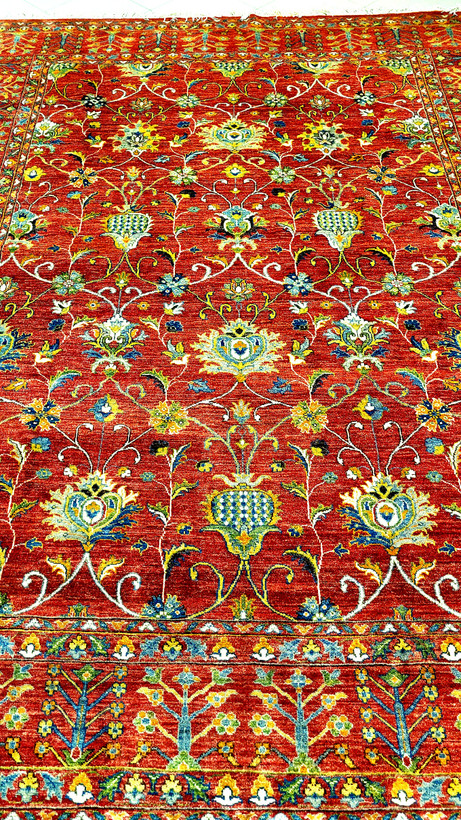 فرش دستباف سلطان آباد رنگ قرمز