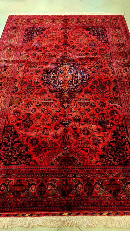 فرش دستبافت کرک مرینوس رنگ گیاهی