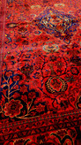 فرش دستبافت کرک مرینوس نقشه کاسه کوزه یا جام شراب رنگ گیاهی 210*320ابعاد