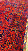 فرش دستبافت کرک مرینوس نقشه کاسه کوزه یا جام شراب رنگ گیاهی 210*320ابعاد