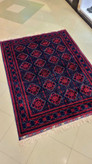 فرش دستبافت کرک مرینوس3متری ابعاد150*220سانتی متر