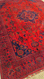فرش دستبافت کرک مرینوس نقشه کاسه کوزه یا جام شراب رنگ گیاهی 250*350ابعاد