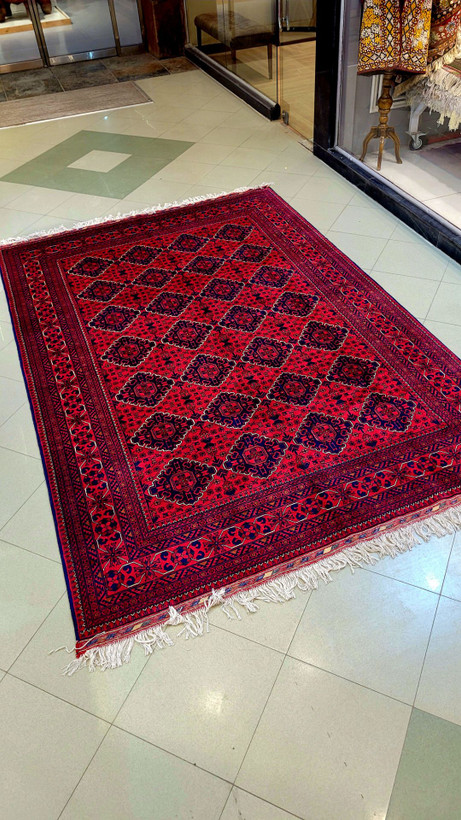 فرش دستبافت لاکی رنگ گیاهی