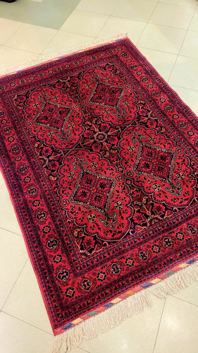 رنگهای گیاهی طبیعی در فرش دستبافت سه متری کرک مرینوس