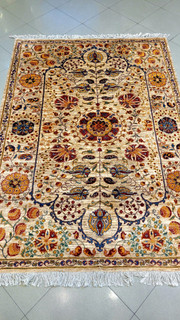 Luxury Handmade Sultanabad Rug – 3x2 m | Pomegranate Design | Natural Vegetable Dyes | Hand-Spun Wool | 35 Raj | Authentic Persian Carpet | Timeless Elegance | Premium Quality