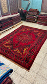 فرش کارکرده فردوس لچک ترنج رنگ گیاهی نقشه خورشیدی 200*300