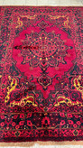 فرش کارکرده فردوس لچک ترنج رنگ گیاهی نقشه خورشیدی 200*300