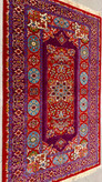 فرش دستبافت تمام پشم قشقایی 145×230، 40 رج با رنگ گیاهی اعلا