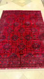 فرش دستبافت کرک مرینوس خان محمدی 250x350 لاکی سورمه ای 50 رج