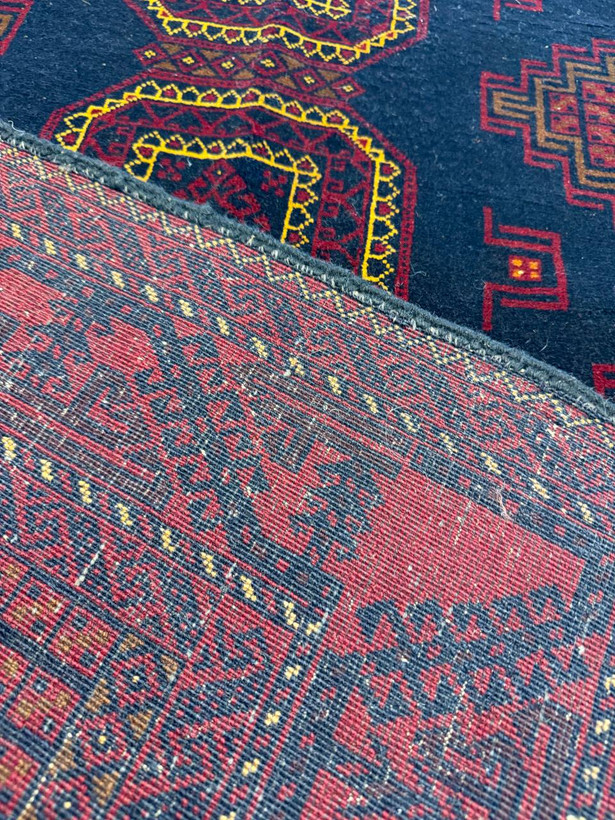 فرش دستبافت گل ثاروق تربت جام تمام پشم رنگ گیاهی ۱۰۰×۱۹۲