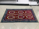فرش دستبافت زابل نقشه قابی تمام پشم رنگ گیاهی اعلا ابعاد192*105