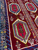 فرش دستبافت زابل نقشه قابی تمام پشم رنگ گیاهی اعلا ابعاد192*105