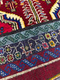 فرش دستبافت زابل نقشه قابی تمام پشم رنگ گیاهی اعلا ابعاد192*105